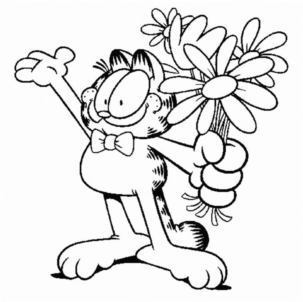 Garfield med geler