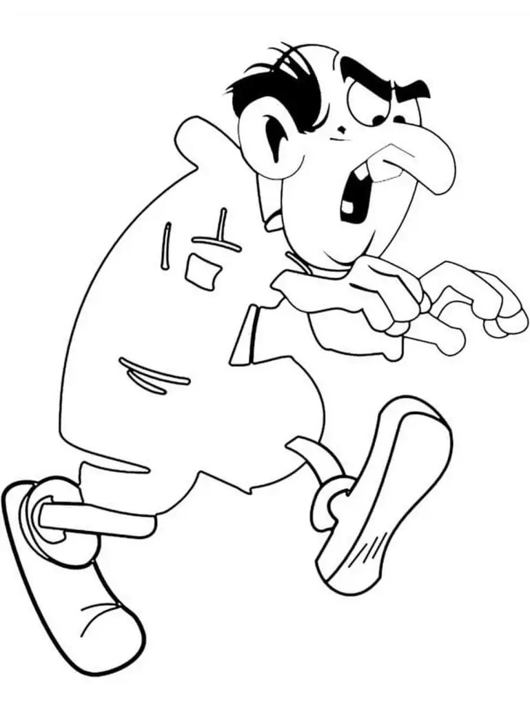 Gargamel kleurplaten