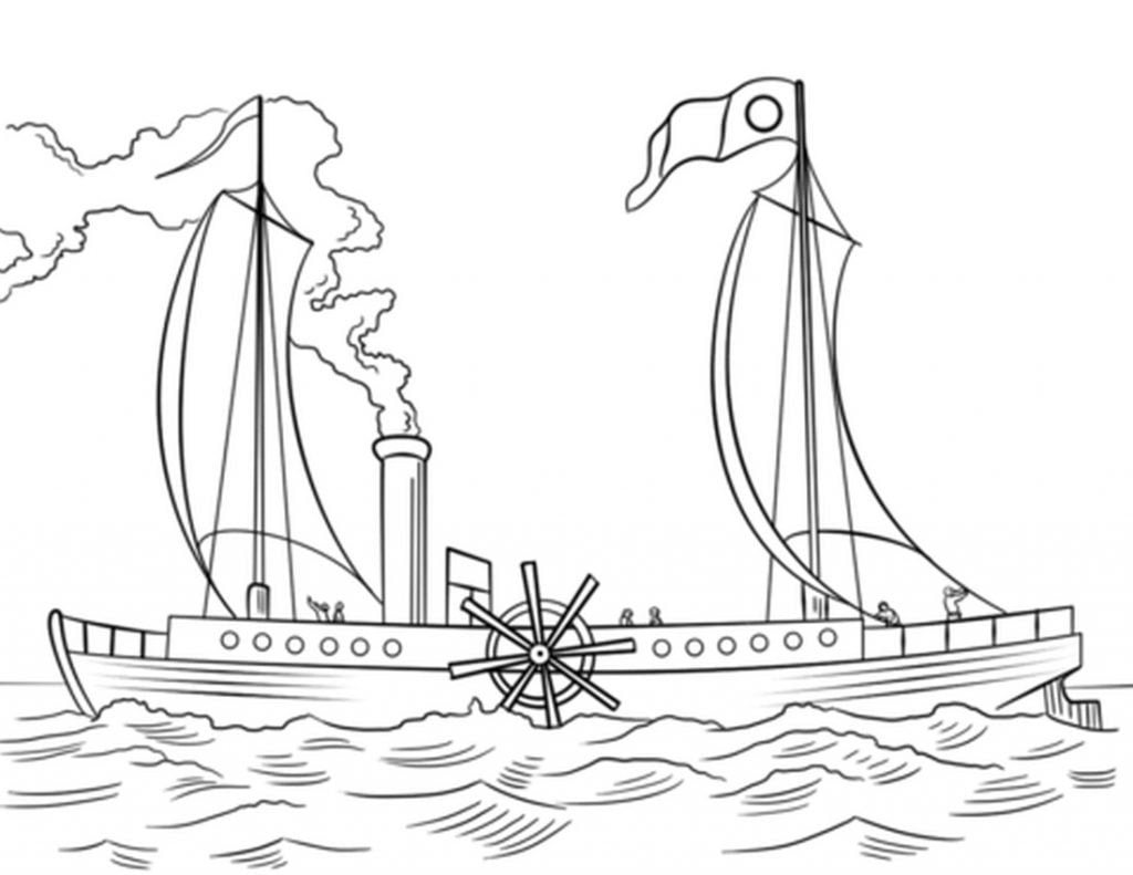 Steamboat da colorare