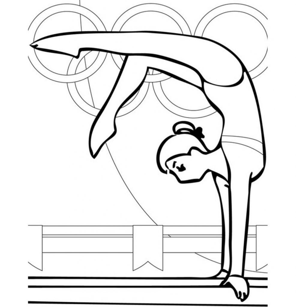 Gymnastique coloriage, Jeux olympiques