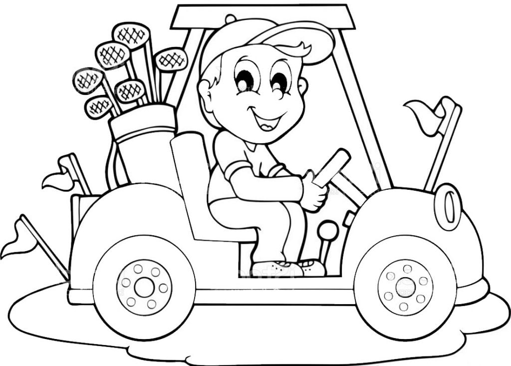 Golf coloriage