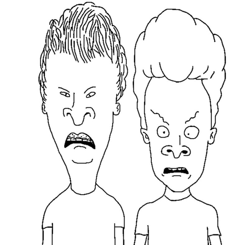 Beavis coloriage