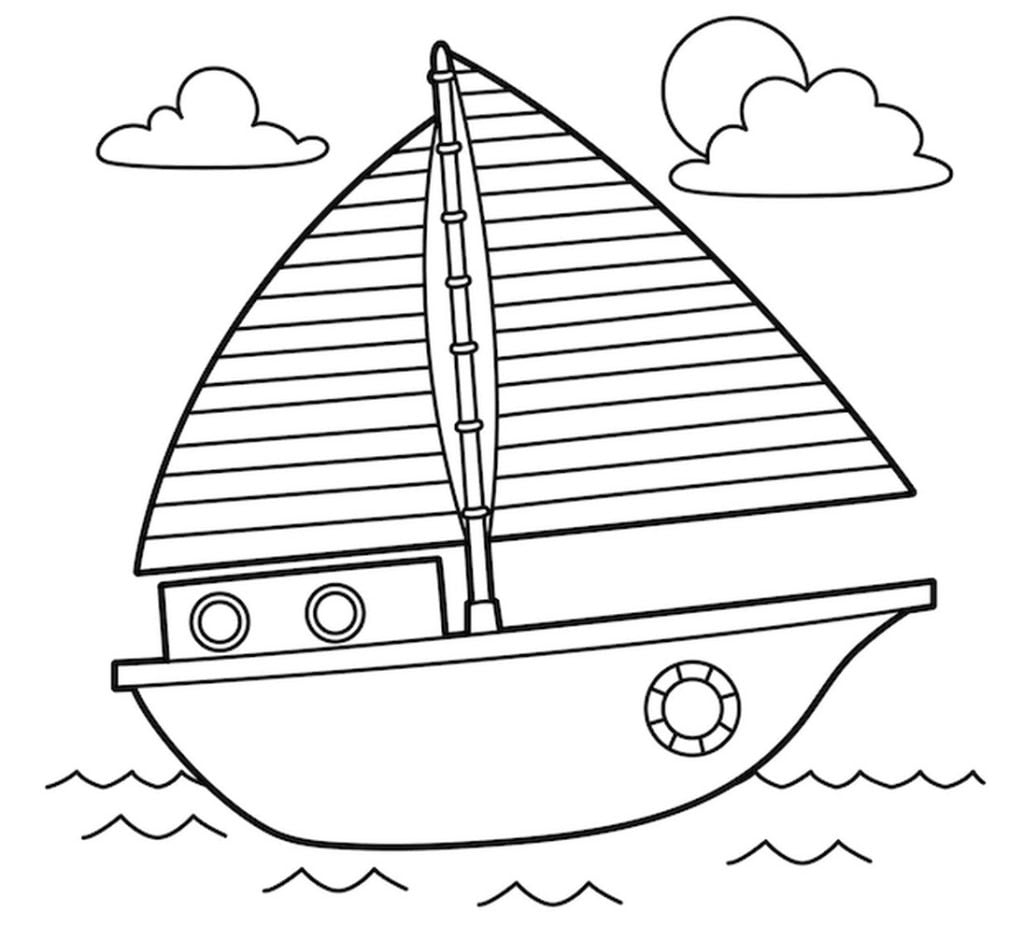 Yacht til farvelægning