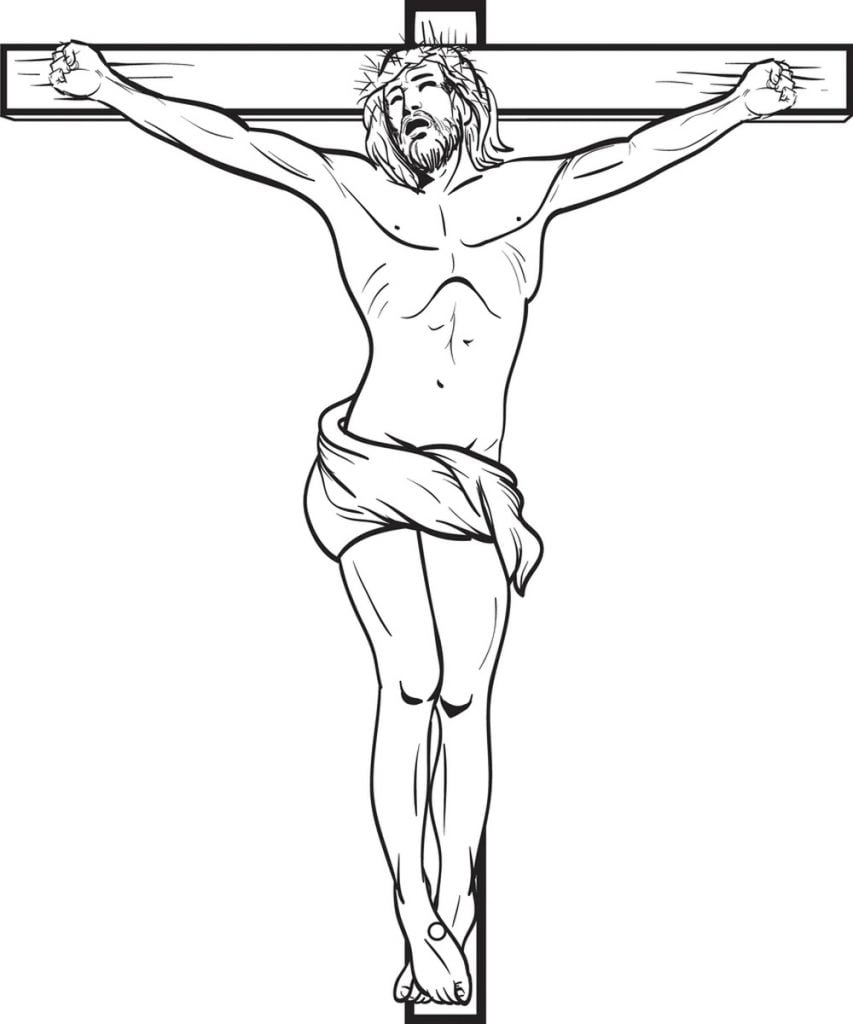 Jėzus prikaltas prie kryžiaus