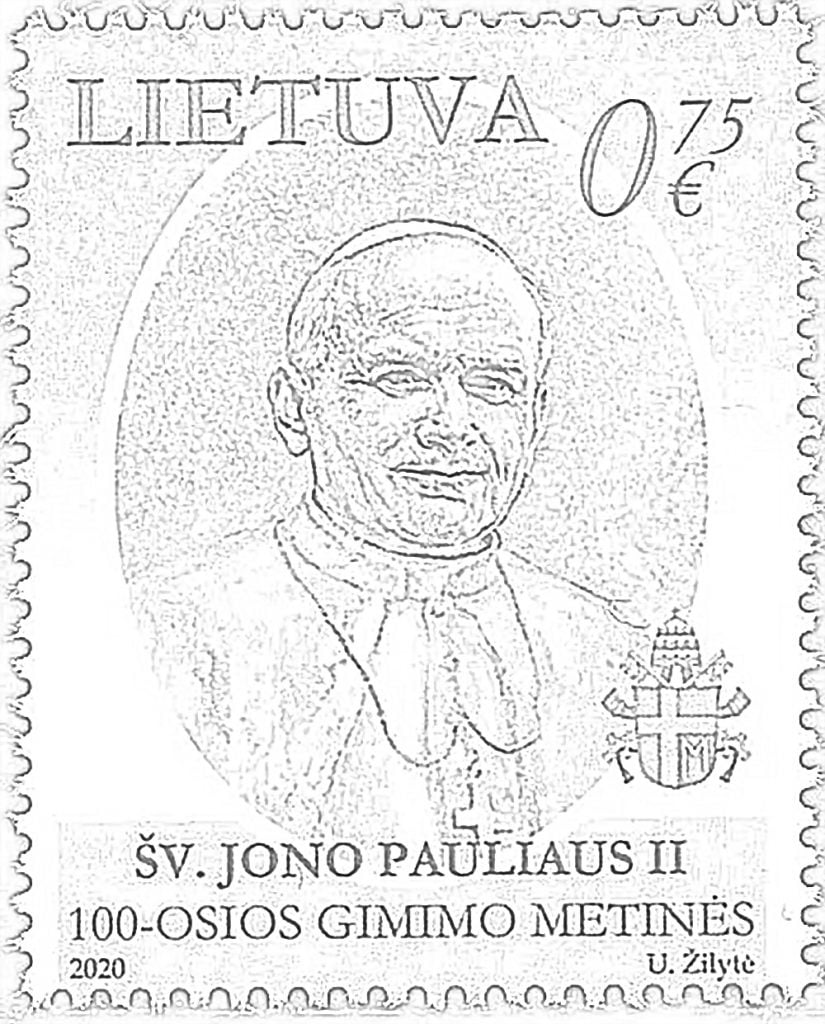 St. Johannes Paavalin postimerkki
