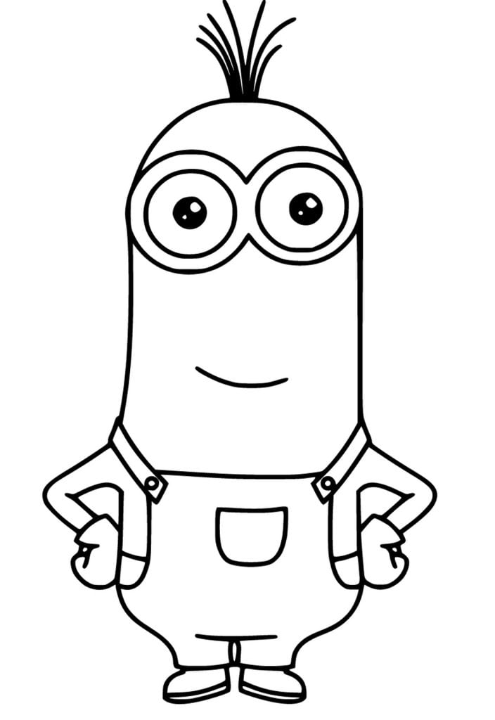 Minion Kevin para colorir