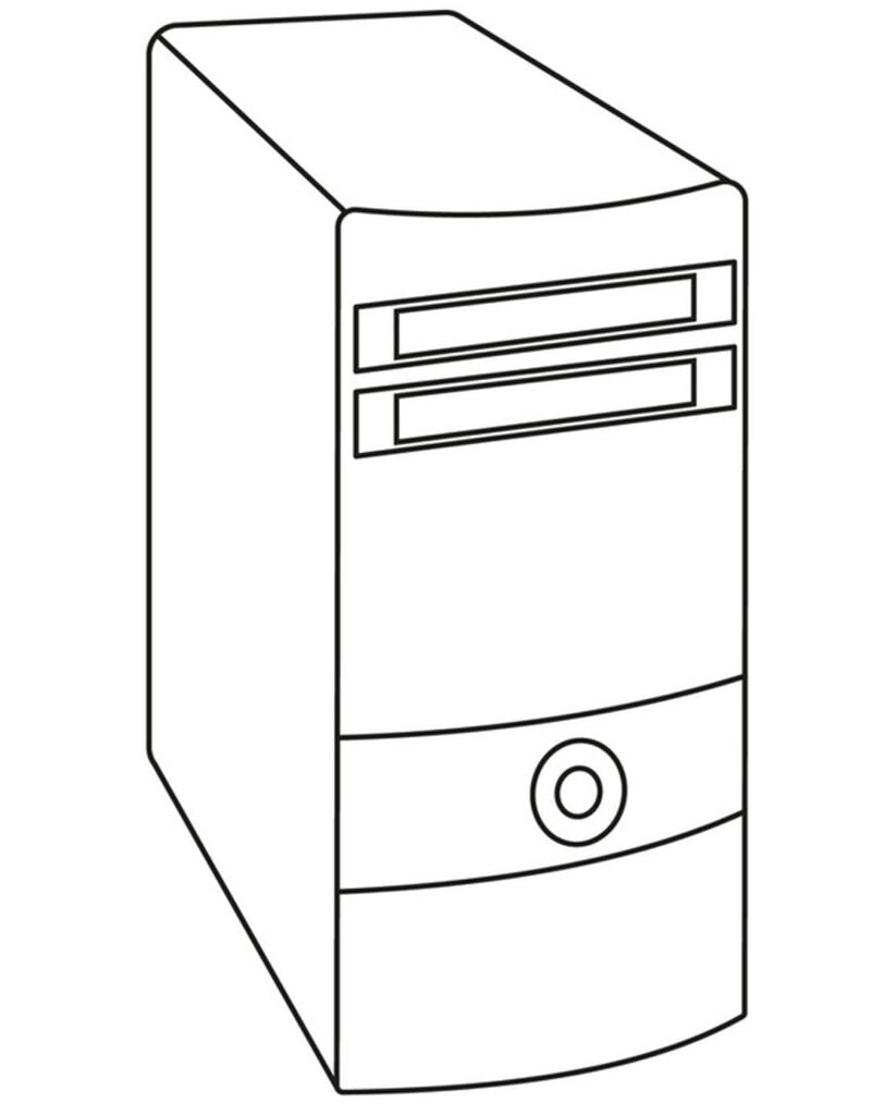 着色するコンピュータボックス