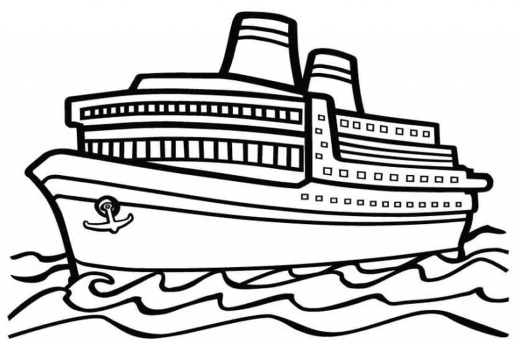 Cruise ship sa pagkukulay