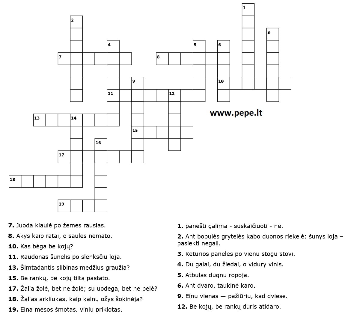 Kry ia od iai Vaikams PEPE LT