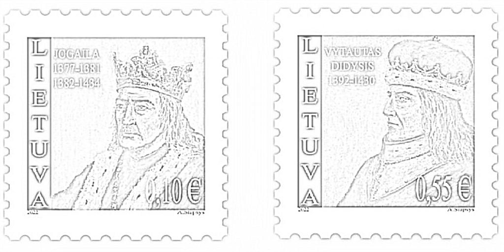 Poštovní známky princů z Litvy
