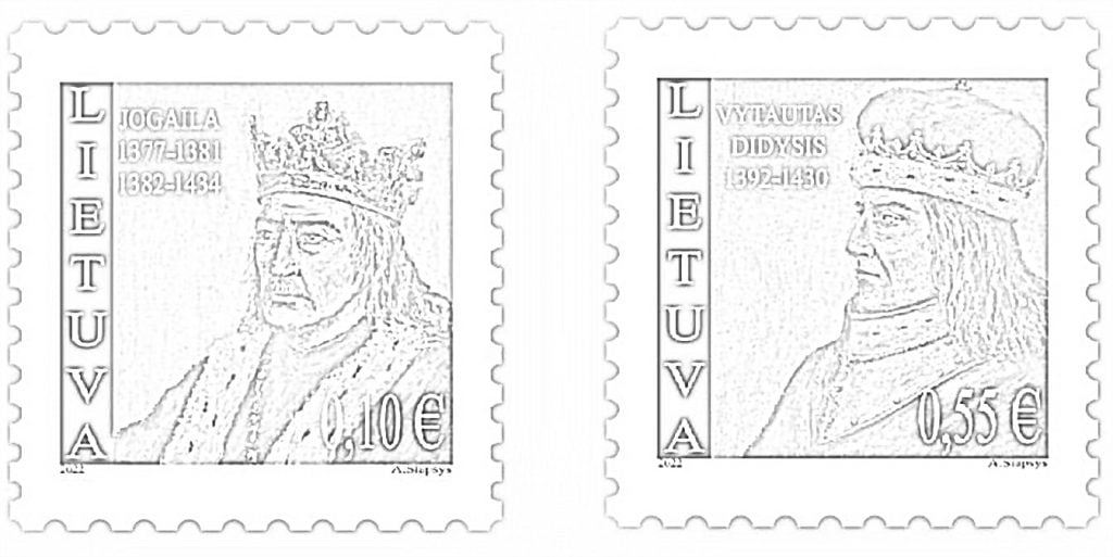 Timbres-poste des princes de Lituanie