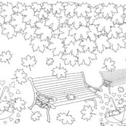 l'automne coloriage