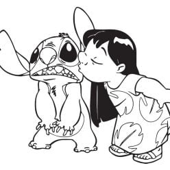 Lilo a Stitch omalovánky