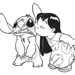 Renklendirmek için Lilo ve Stitch