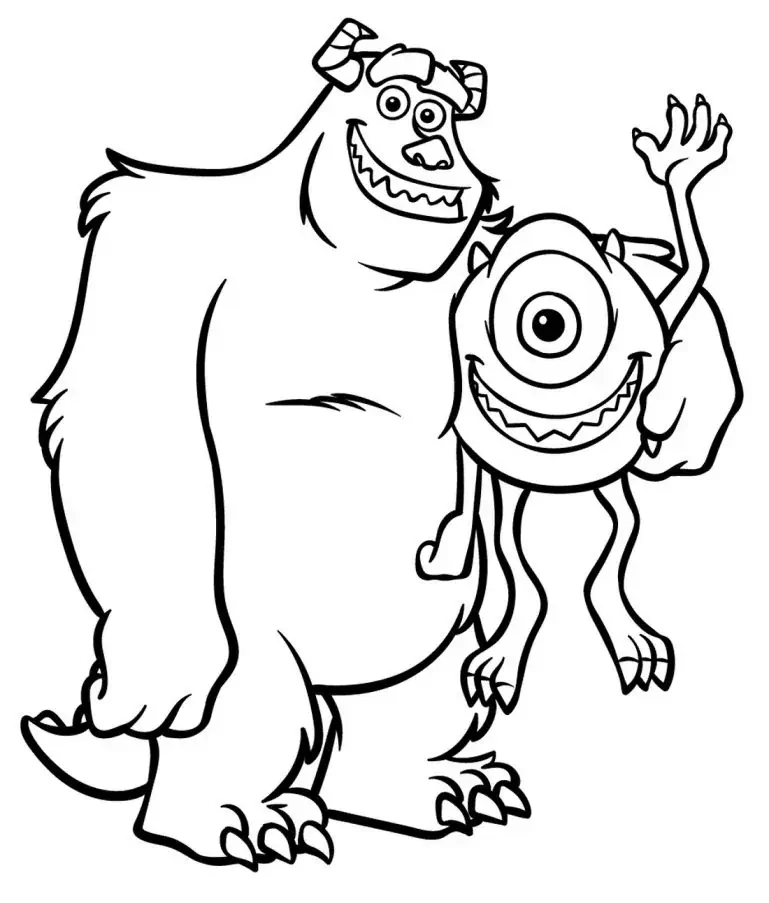 Monster Ausmalbilder 🗿 Monster sind farbig