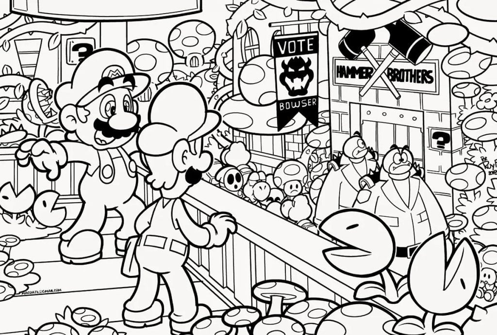 Mario kambarys paveiksliukas