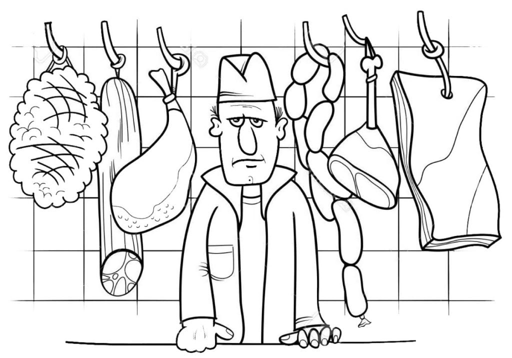 Vleeswinkel: spek, hammen, worstjes