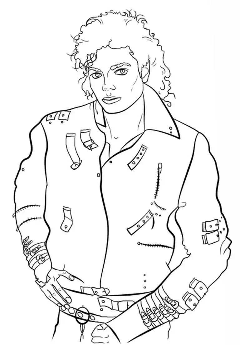 Michael Jackson til at farvelægge