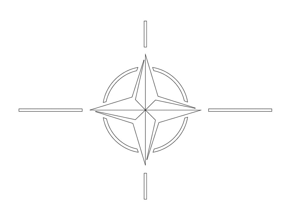Kresba symbolu NATO