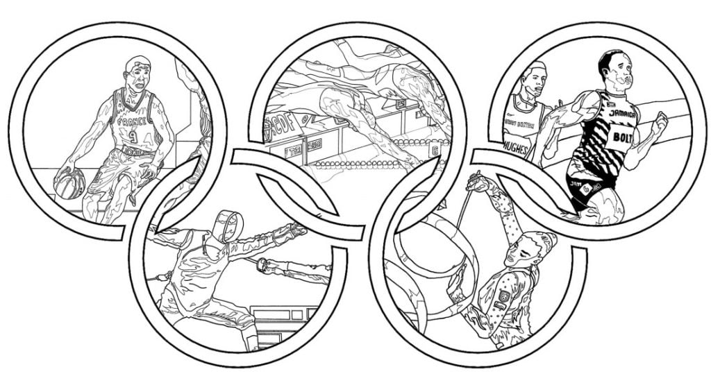 Les Jeux Olympiques coloriage