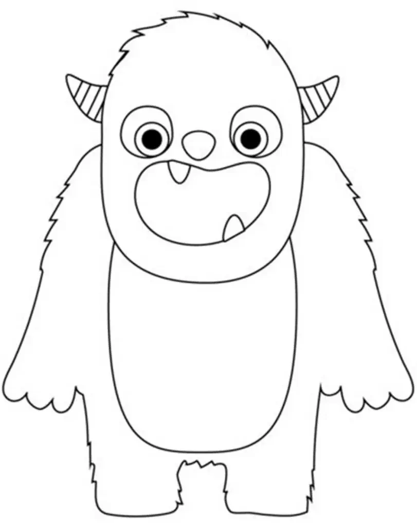 Ein Monster Ausmalbilder