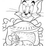 Tom un Jerry krāsojamās lapas