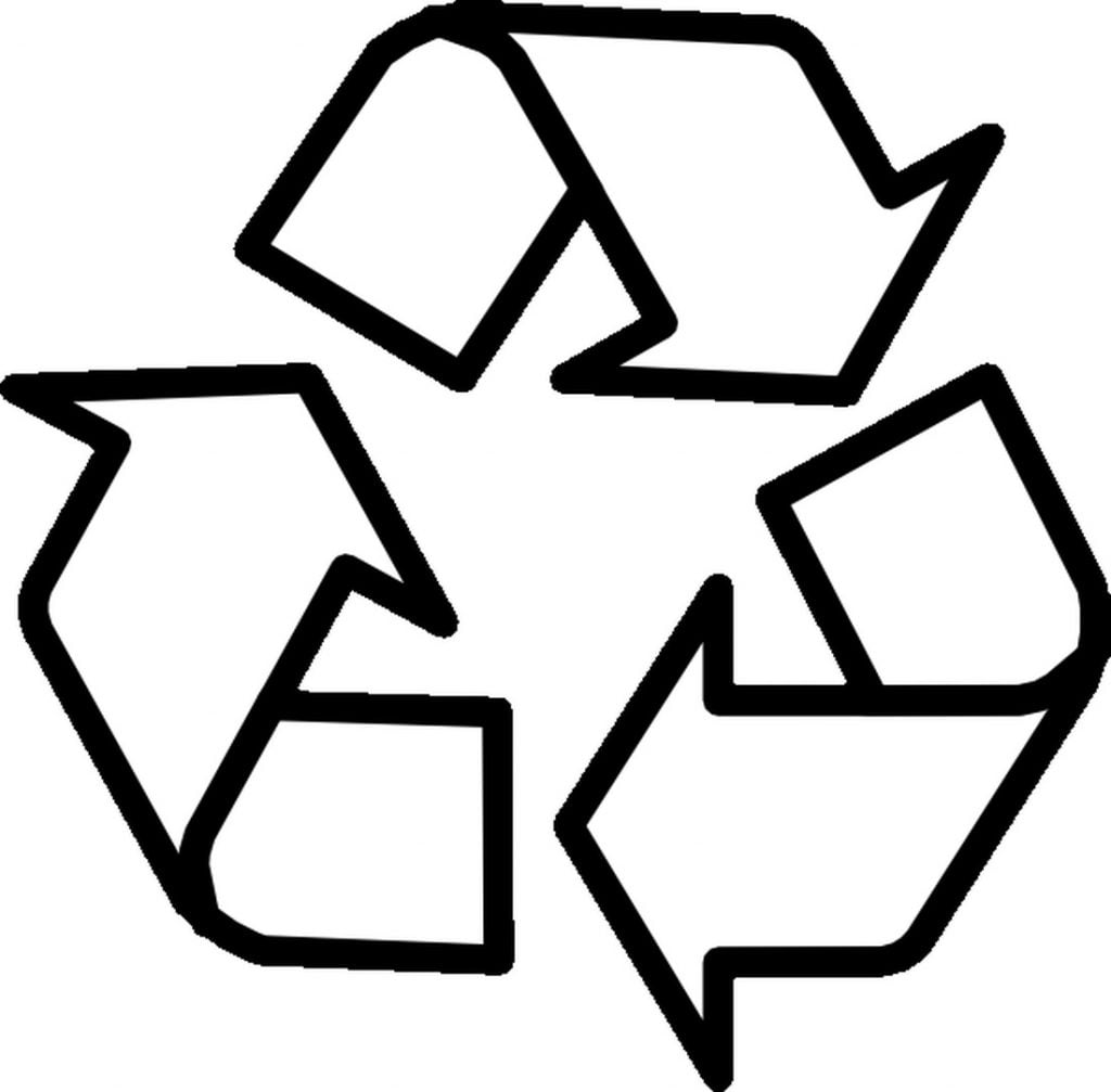 Recyklační symbol omalovánky