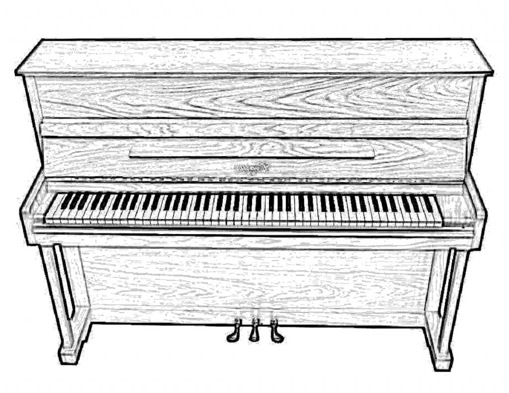 Piano kwa rangi