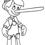 Pinocchio til að lita