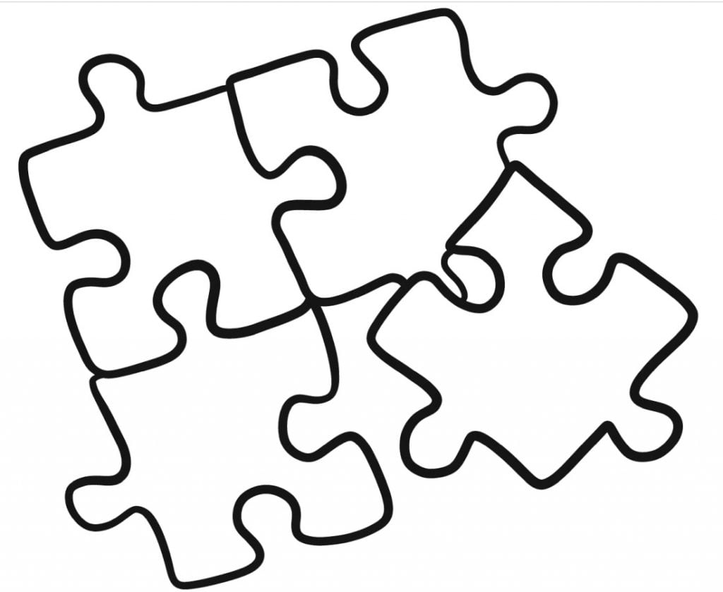 Puzzle igrača pobarvanka