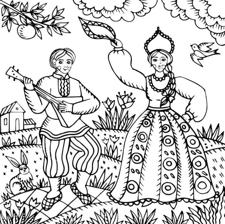 ロシア人はぬり絵をする人々