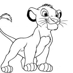 Dibujo de El Rey León para colorear