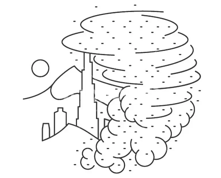 Sandsturm Ausmalbilder
