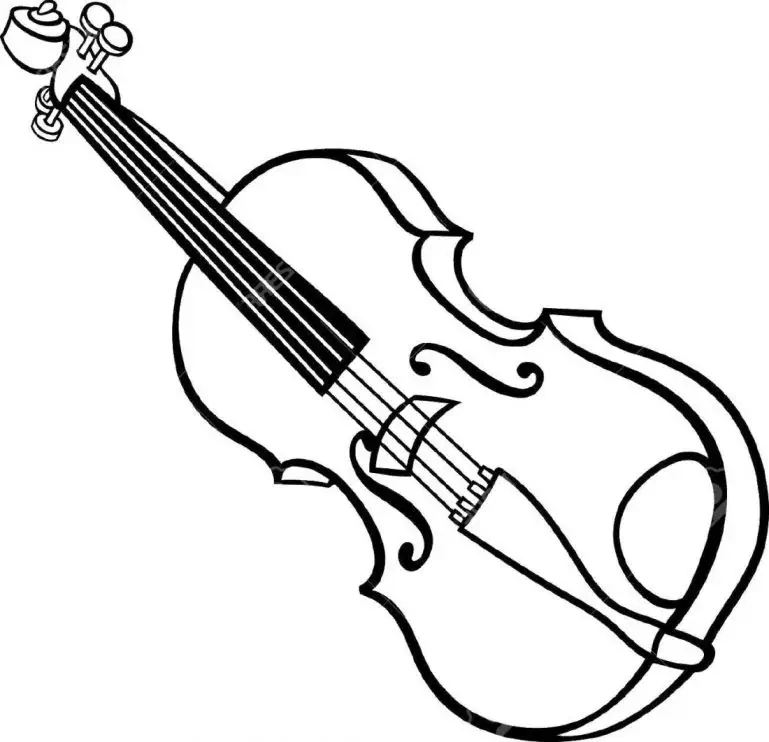 Violin til at farvelægge