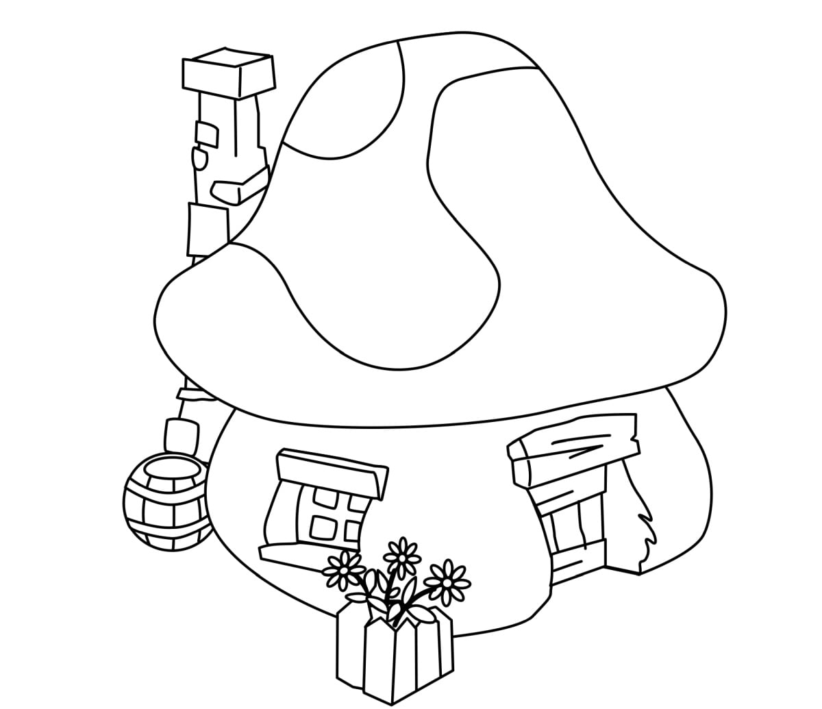 Домик Гномика Разукрашки - 66 фото