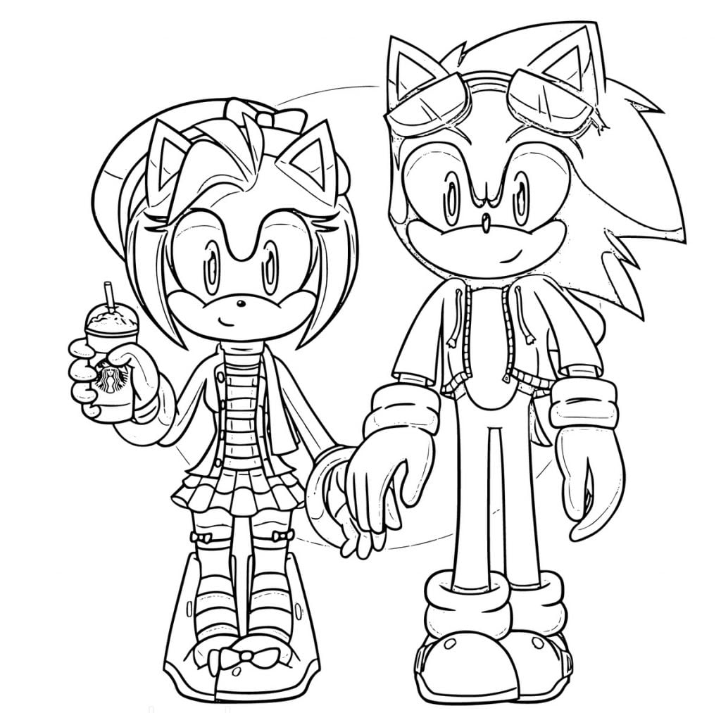 Një foto e Sonic me mikun e tij