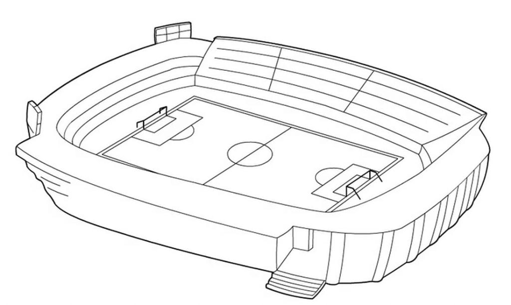 Palazzetto dello sport per la colorazione