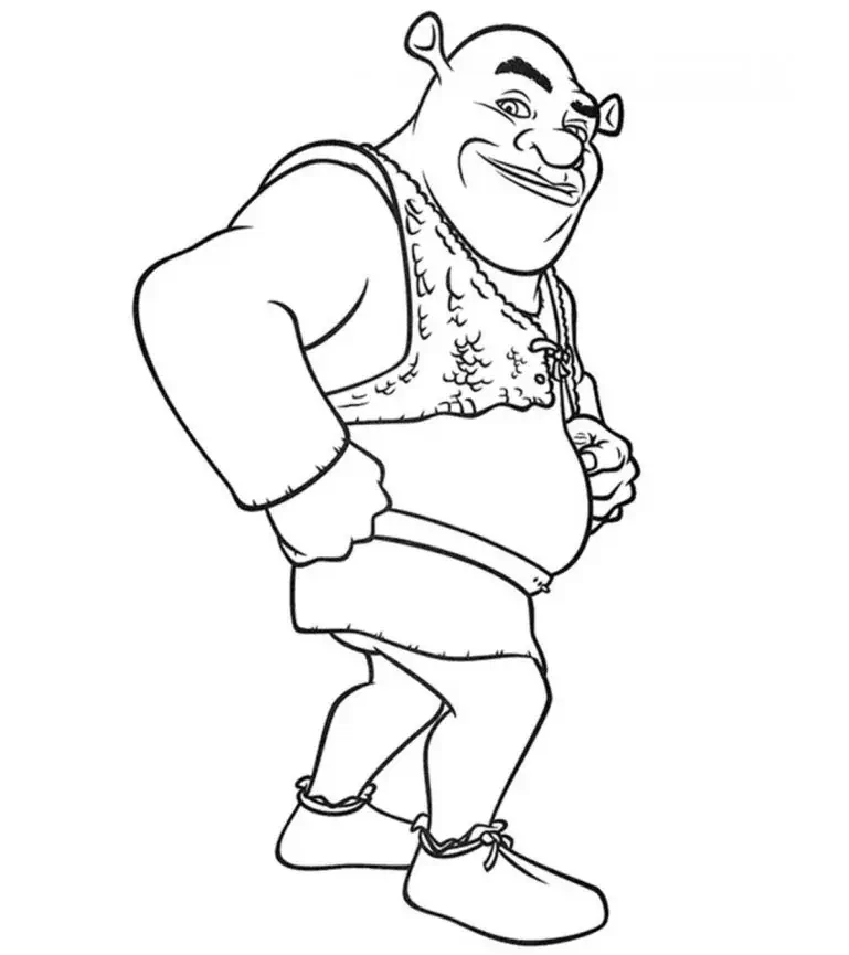 Shrek el Shrek para colorear