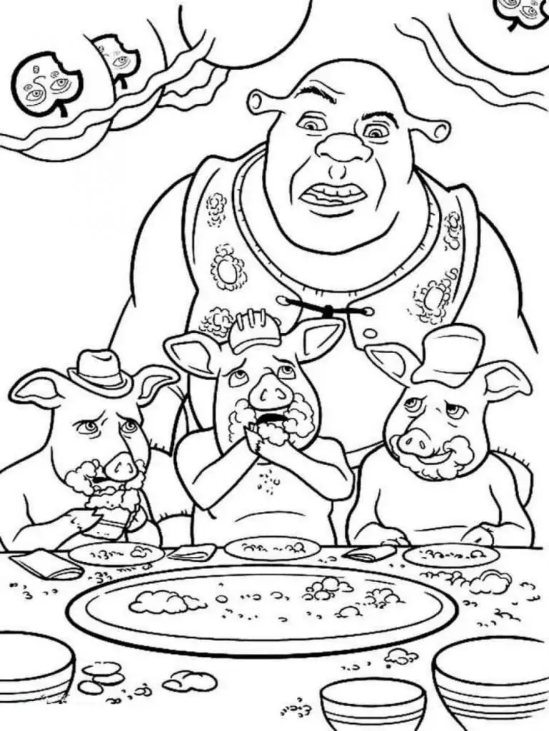 Shrek y los cerdos