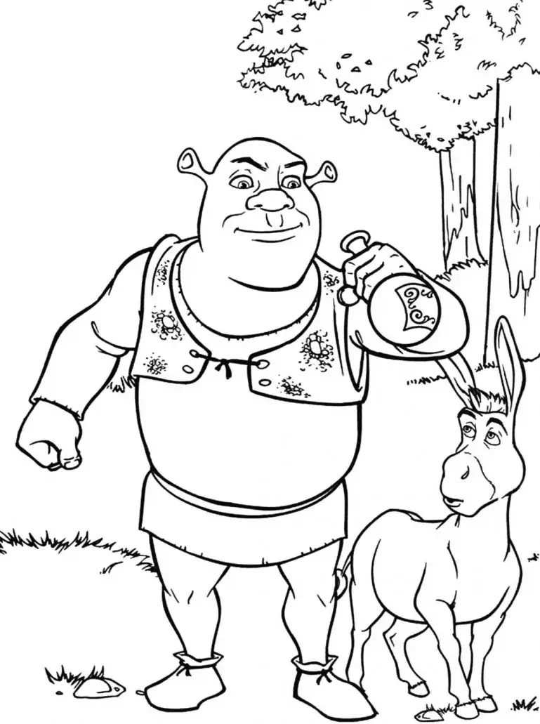 Shrek en el bosque