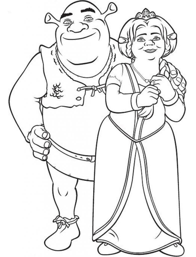 Shrek avec sa femme Fiona
