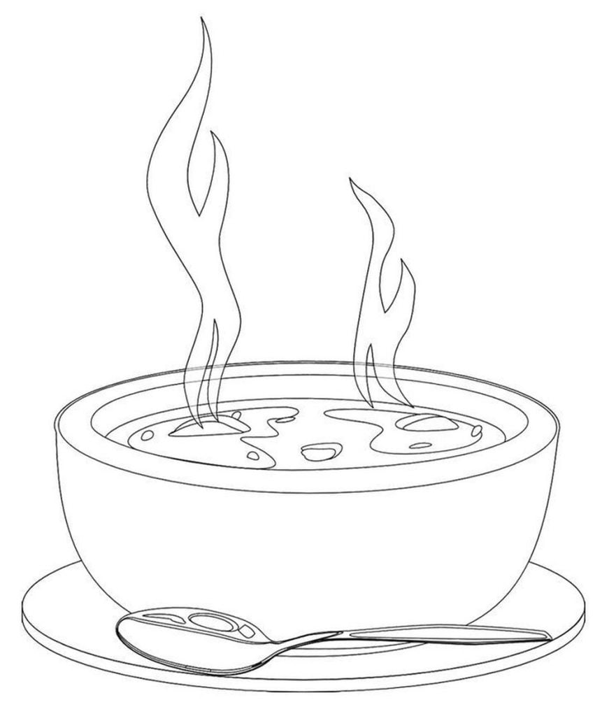Suppe til farvelægning