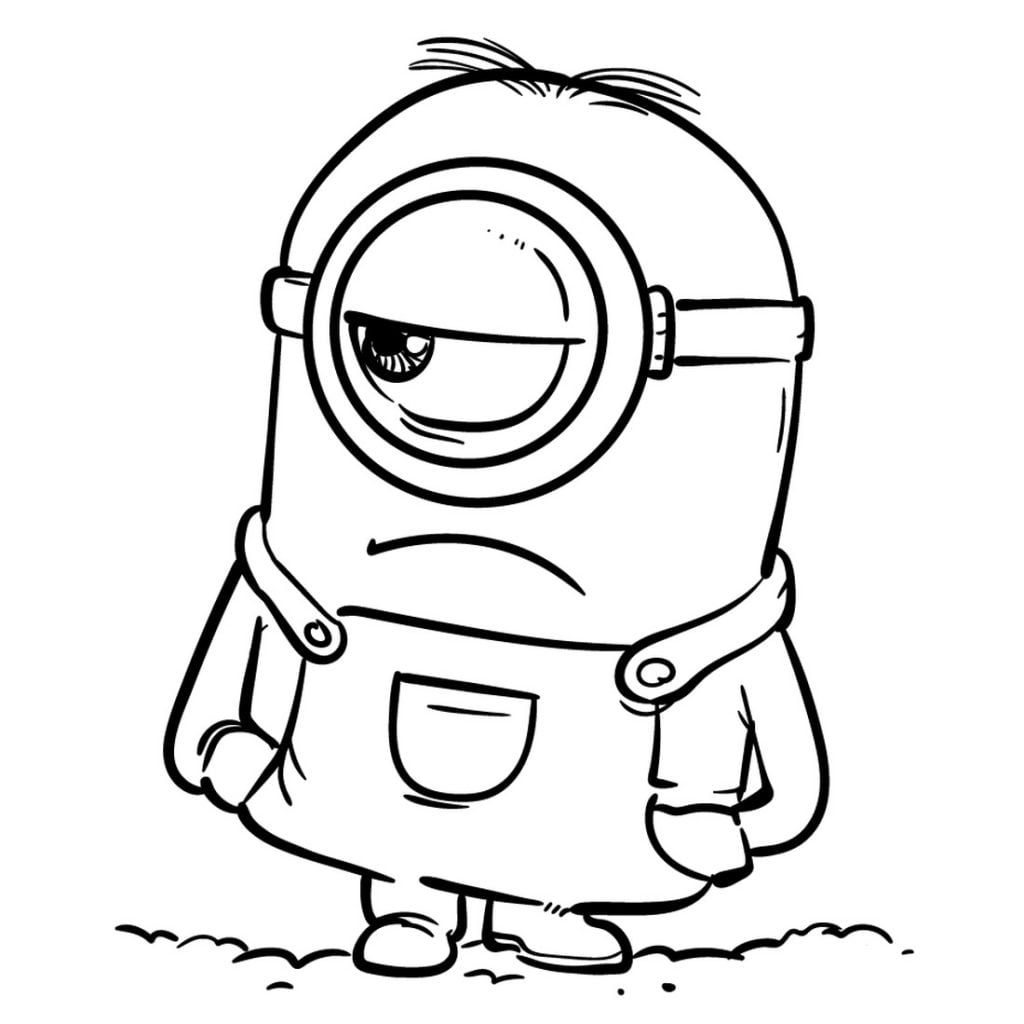 Minion Stuart para colorear