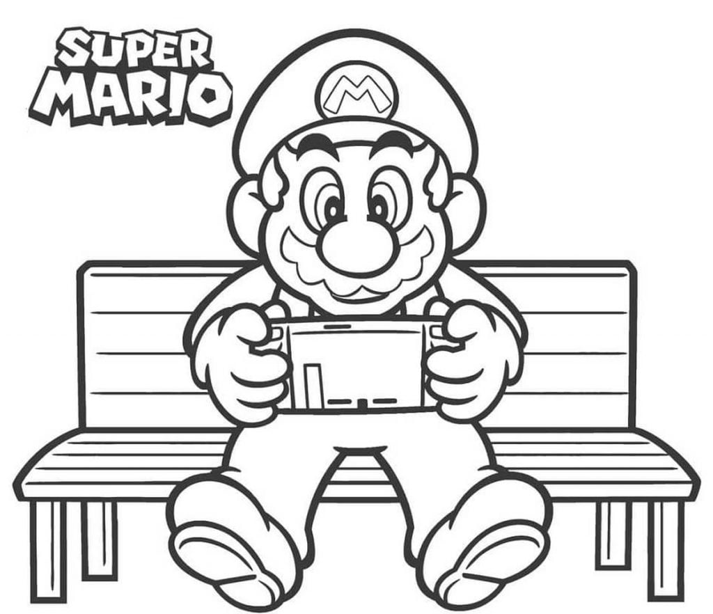 Super Mario spalvinti