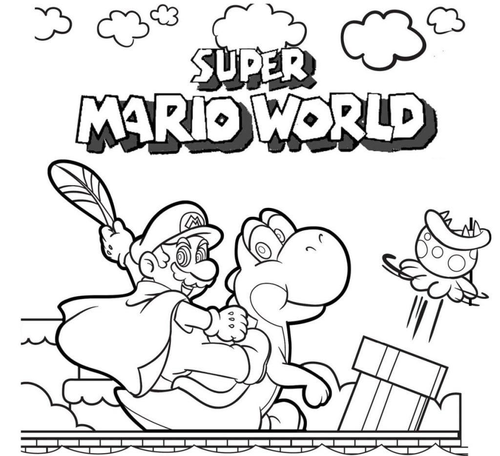 Super Mario Worldi joonistus