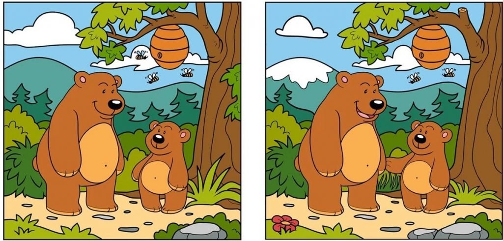 trova il puzzle delle differenze per i bambini