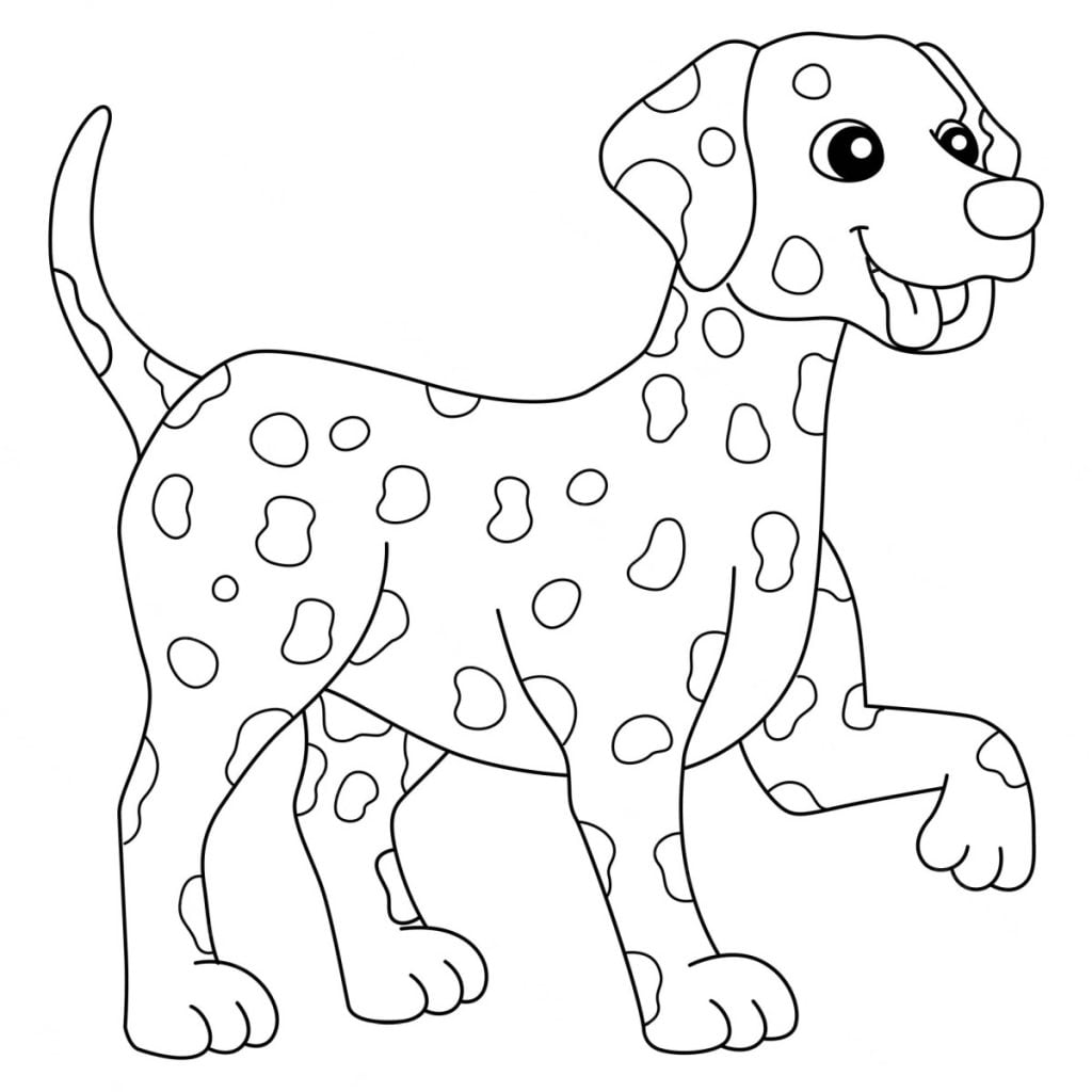 Dalmatian dog coloring