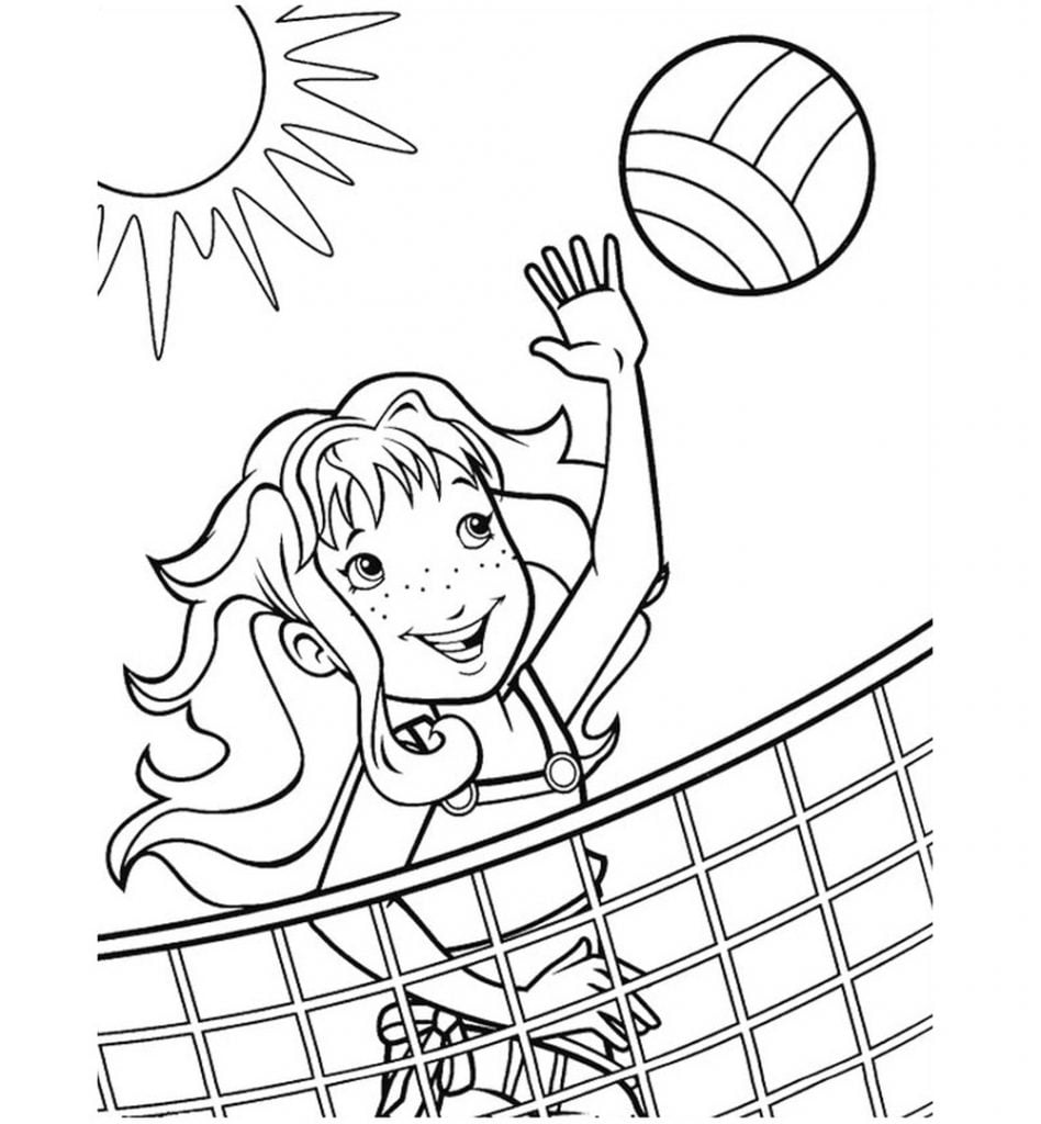 Netball coloriage