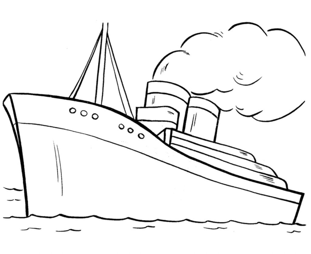 Titanic coloriage, titanesque