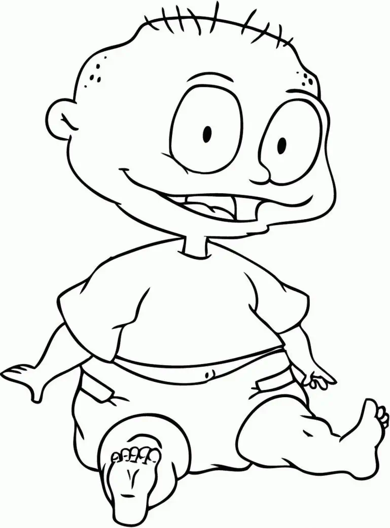 tommy rugrats para colorear
